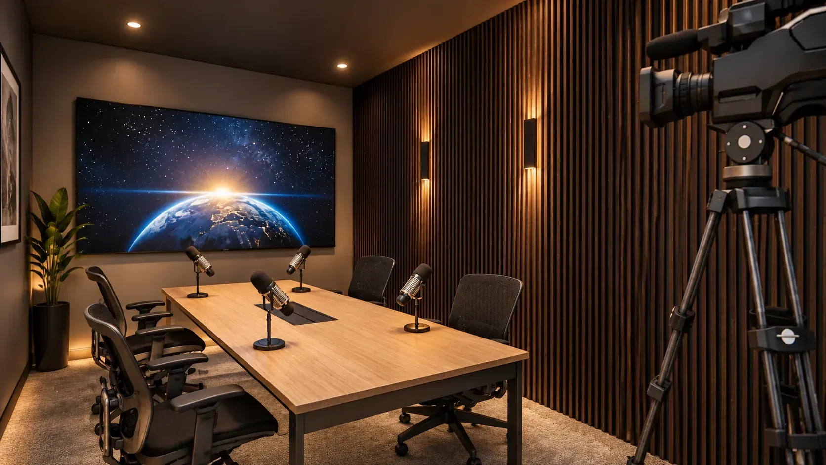 Private cabin meeting table